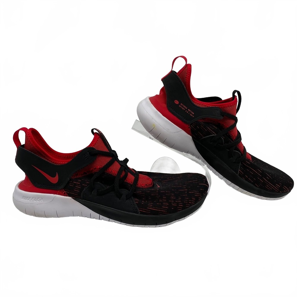 Nike Black Red Flex Contact Sneakers | Women’s US 8.5